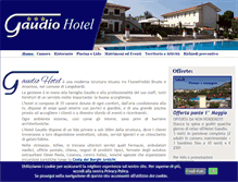 Tablet Screenshot of hotelgaudio.it